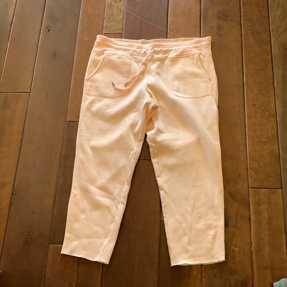 Light Pink Calvin Klein cut off sweatpants